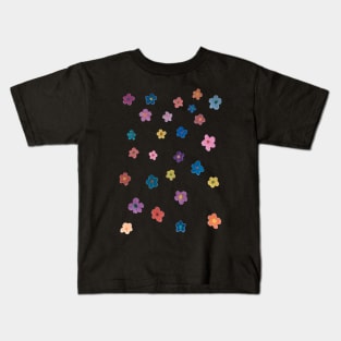 Little Flowers in the Dark Kids T-Shirt